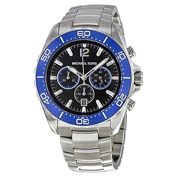 šۥޥ륳 MICHAEL KORS ӻ Windward Chronograph Black Dial Stainless...