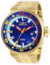 【中古】Invicta Men's 27665 Pro Diver Automatic 3 Hand Blue, Ocean Blue, Red, Yellow, Black, White Dial Watch(4)