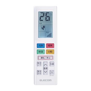 【中古】エレコム エアコン リモコン 汎用 10メーカー対応 Mサイズ ホワイト ERC-AC01MWH-MU