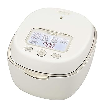 【中古】炊飯器 タイガー魔法瓶TIGER 5.5合 土鍋圧力IH式 土鍋ご泡火炊き 2020年モデル白