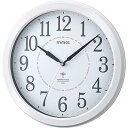 【中古】MAGマグ 掛け時計 電波 アナログ アレース 直径31.2cm ホワイト W-665WH-Z