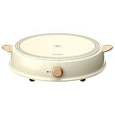 【中古】アイリスオーヤマ IHクッキングヒーター ricopa 1400W デザイン アイボリー IHL-R14-C
