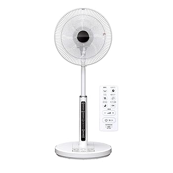 【中古】日立 扇風機 リモコン付 風量4段階 8枚羽根 やさしい微風うちわ風 減灯&消音 HEF-130R