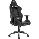 【中古】AKRACING ゲーミングチェア デスクチェア ブラック 黒 OVERTURE 高耐久PUレザー 180度リクライニング 在宅 リモート 5