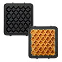 【中古】ブルーノ BRUNO ホットサンドメーカー 耳まで焼ける 電気 シングル用ワッフルプレート BOE043-WAFFLE