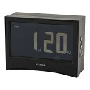 【中古】CASIOカシオ 目覚まし時計 電波 ブラック デジタル 反転液晶 温度 湿度 カレンダー 表示 タイマー DQD-S01J-1JF 7.1×9.6×3.6cm(3)