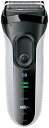 【中古】Amazon.co.jp 限定Amazon.co.jp 限定ブラウン シリーズ3 メンズ電気シェーバー 3枚刃 3040s-W ホワイト お風呂剃り可 3040s-W