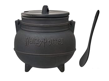 šHarry Potter Black Cauldron Ceramic Soup Mug with Spoon by Monogra...