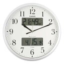 【中古】CASIOカシオ 掛け時計 電波 アナログ ウェーブセプター 常時点灯 生活環境 温度 湿度 カレンダー 表示 シルバー ITM-660NJ-8JF 35x35x5.4cm