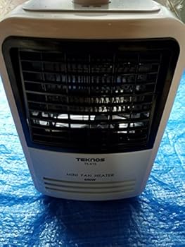 【中古】TEKNOS 省スペース ミニファンヒーター ホワイト TS-613