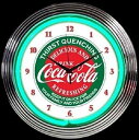 【中古】コカ・コーラ ネオン クロック レトロ 壁掛時計 並行輸入品