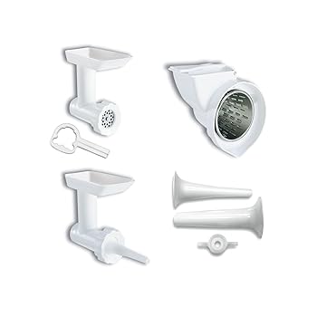 【中古】KitchenAid KGSSA Stand Mixer Attachment Pack 2 with Food Grinder, Rotor Slicer & Shredder, and Sausage Stuffer by KitchenAid 【中古】KitchenAid KGSSA Stand Mixer Attachment Pack 2 with Food Grinder, Rotor Slicer & Shredder, and Sausage Stuffer by KitchenAid