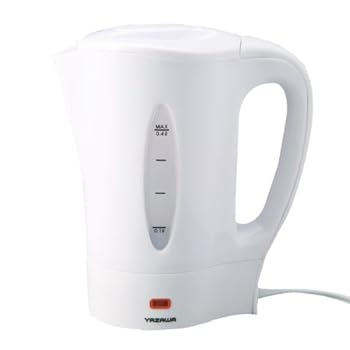 【中古】ヤザワ トラベルケトル 全世界対応 変圧器不要 本体プラグA コップ2個・専用ポーチ付 容量400ml TVR09WH 【中古】ヤザワ トラベルケトル 全世界対応 変圧器不要 本体プラグA コップ2個・専用ポーチ付 容量400ml TVR09WH