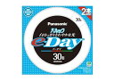 【中古】パナソニック 丸形蛍光灯FCL パルックe-Day 30W形 G10q 昼光色 2本入り FCL30EXD28E2TF