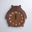 【中古】ヤマト工芸 Clock Zoo 掛け時計 クマ YK14-003-クマ ブラウン サイズ:約W28.5 D2.5 H29.5cm