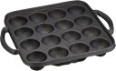 【中古】池永鉄工 たこ焼き器 16穴 IH対応 日本製 鉄鋳物 プレート ブラック 電調専科