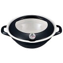 【中古】富士ホーロー 天ぷら鍋 BK 24cm TP-24 BK