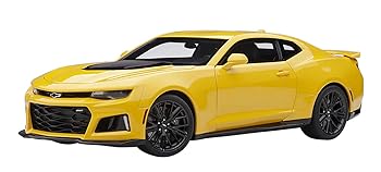 【中古】AUTOart 118 シボレー カマロ ZL1 2017 イエロー 完成品 71205