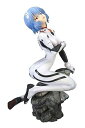 【中古】ヱヴァンゲリヲン新劇場版 綾波レイ プラグスーツver.:RE 16スケール PVC製 塗装済み完成品フィギュア