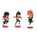 【中古】スーパードラゴンボールヒーローズ ワールドコレクタブルフィギュアvol.3 3種セット孫悟空・ベジータ・ゴジータ(3)
