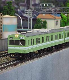 【中古】グリーンマックス Nゲージ JR103系 関西形 ・ 岡山色 ・ H04編成 4両編成セット 動力 30255 鉄..