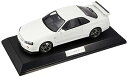 【中古】Hobby JAPAN 118 ニッサン スカイライン GT-R V・スペック 1999 BNR34 ホワイト 完成品