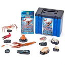 【中古】カロラータ 深海生物 フィギュア 立体図鑑 ダイオウイカ タコ カニ 8種 解説書・スタンド リアル フィギュアボックス おもちゃ 知育玩具 プレ
