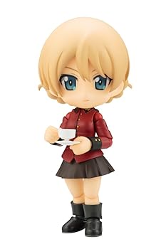 【中古】コトブキヤ キューポッシュ ガールズ&パンツァー 劇場版 ダージリン ノンスケール PVC製 塗装済み可動フィギュア(3.0)