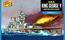 【中古】HL447 1750 WW.II イギリス海軍戦艦 キングジョージ5世 プラスチックモデルキット