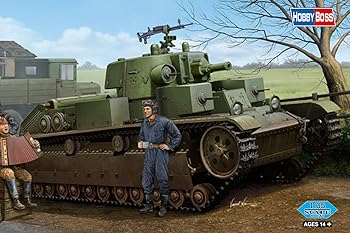 【中古】ホビーボス 83855 135 ソビエト T-28 中戦車 円錐砲塔型 プラモデル