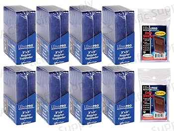 200★ULTRA PRO REGULAR TOPLOADERS Standard + 200 Free Sleeves New Top Load Lot（良い）