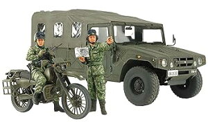 【中古】タミヤ 135 スケール限定シリーズ 陸上自衛隊 偵察用オートバイ&高機動車セット プラモデル 25188