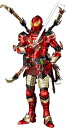 【中古】Beast Kingdom ダイナミック・アクション・ヒーローズ #051 マーベル・コミック スパイダーマンメディーバル・ナイト ノンスケールフィギュア 赤