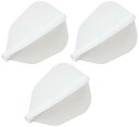 【中古】COSMO DARTS フライト Fit Flight スーパーシェープ ホワイト 6枚入り