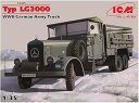【中古】アイシーエム ICM 135 LG3000 6輪トラック プラモデル(3)