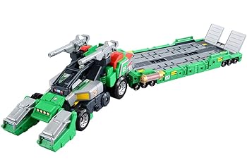 【中古】トミカ ハイパーグリーンレンジャー3号 レンジャートレーラー 初回つき