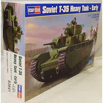 【中古】ホビーボス 135 ファイティングヴィークルシリーズ ソビエト T-35 重戦車 初期型 プラモデル