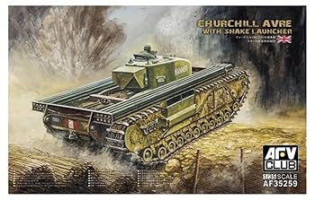 El AFV Club 135 es un vehículo de apoyo a las tropas de Churchill con bombas.
