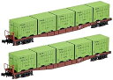 【中古】KATO Nゲージ コキ5500 6000形コンテナ積載 2両入 8059-2 鉄道模型 貨車