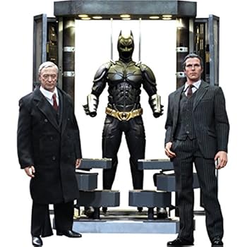 【中古】トイサピエンス限定ムービー・マスターピース ダークナイト16スケールフィギュア アルフレッド・ペニーワース＆バットスーツ格納庫ボーナスフ