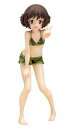 【中古】BEACH QUEENS ガールズ&パンツァー 秋山 優花里 110スケール PVC製 塗装済み完成品フィギュア