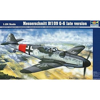 【中古】トランペッター 124 メッサーシュミット Bf109 G-6 後期型 プラモデル
