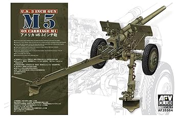 【中古】AFVクラブ 135 M5 3インチ砲 M1 砲架型 プラモデル
