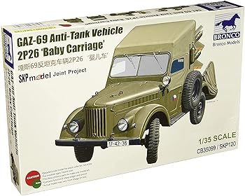 【中古】ブロンコモデル 135 GAZ-69対戦車ミサイル2P26ベビーキャリッジ プラモデル