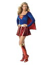 【中古】スーパーガール コスチューム コスプレ 衣装 スーパーマン 大人 女性用 レディース 仮装 ヒーロー スーツ S