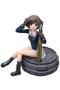 【中古】コトブキヤ ガールズ&パンツァー 秋山優花里 18スケール PVC製 塗装済み完成品フィギュア