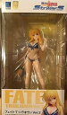 【中古】BEACH QUEENS 魔法少女リリカルなのはStrikerS フェイト・T・ハラオウン Ver.2 110スケール PVC製 塗装済み完成品フィギュア