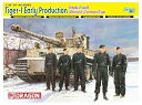 【中古】ドラゴン 135 第二次世界大戦 ドイツ軍 ティーガーI 初期生産型 ミハエル・ヴィットマン仕様 プラモデル DR6730