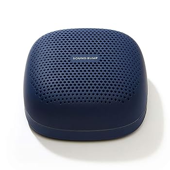 【中古】ラディウス radius SOUND BUMP : ポータブルBluetoothスピーカー microSDカードワイドFM IPX5防水対応 SP-S10BTB ミッドナイトブルー