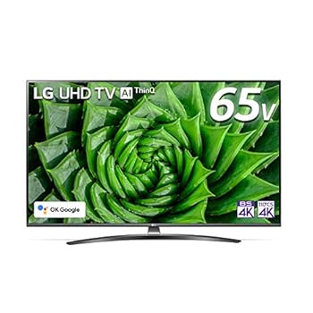 【中古】LG 65型 4Kチューナー内蔵 液晶 テレビ 65UN8100PJA IPS パネル TruMotion 120 2倍速相当 2020年モデル